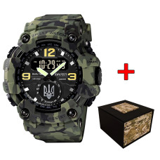 Awarder 004 Тризуб срібло Camo Green