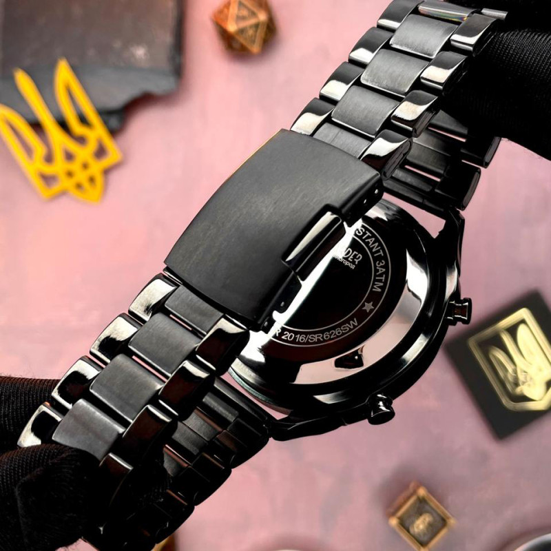Awarder 017 Тризуб золото All Black Steel