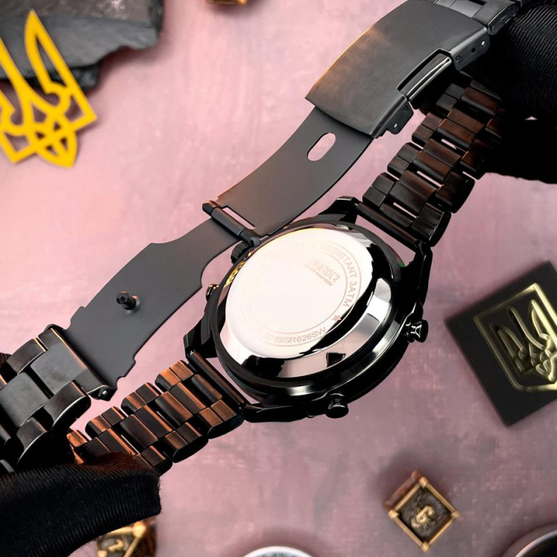 Awarder 017 Тризуб золото All Black Steel