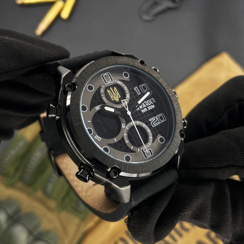 Awarder 017 Тризуб золото All Black