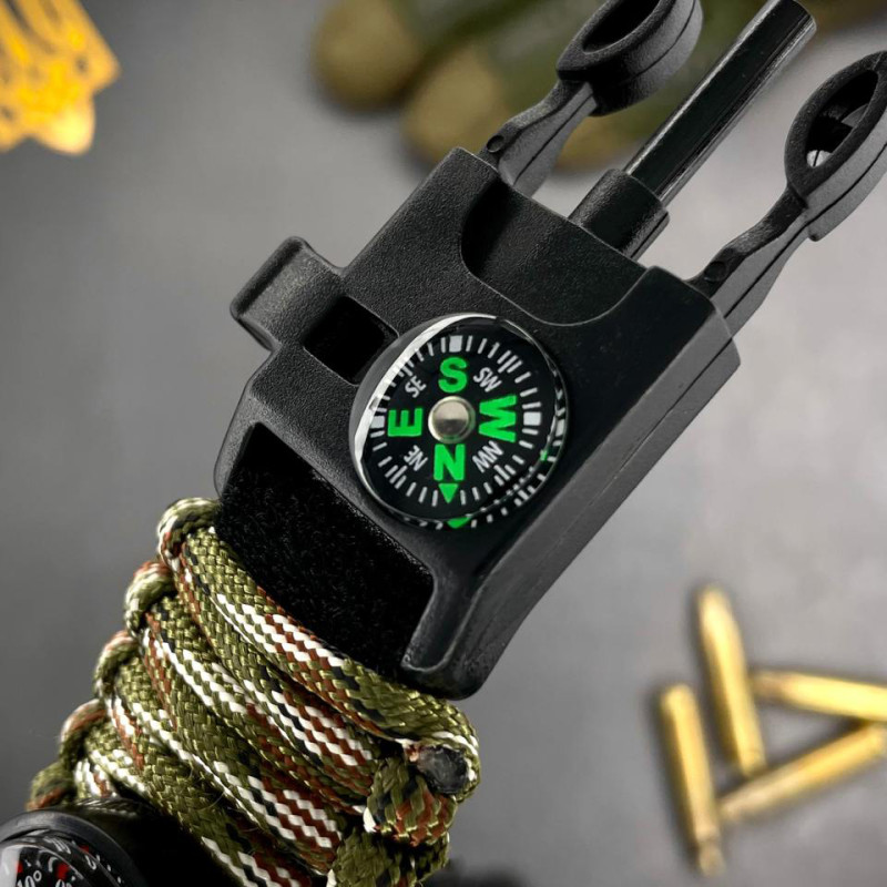 Awarder 005 Тризуб золото Camo Green Паракордовий ремінець Camo Green