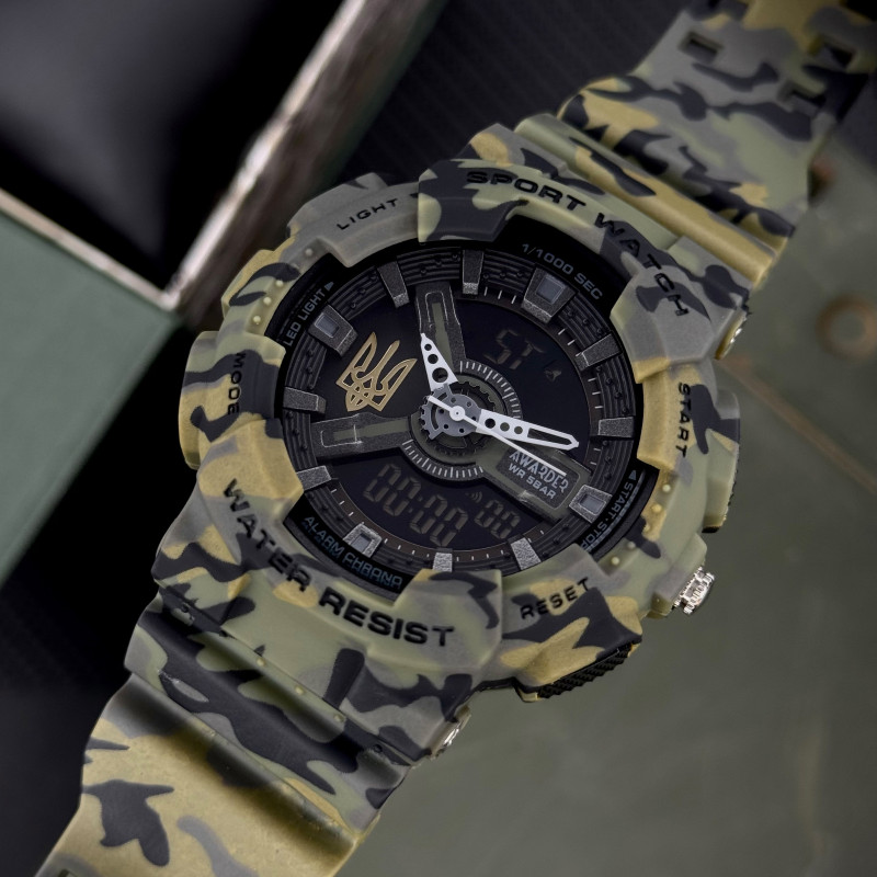 Awarder 005 Тризуб золото Camo Green