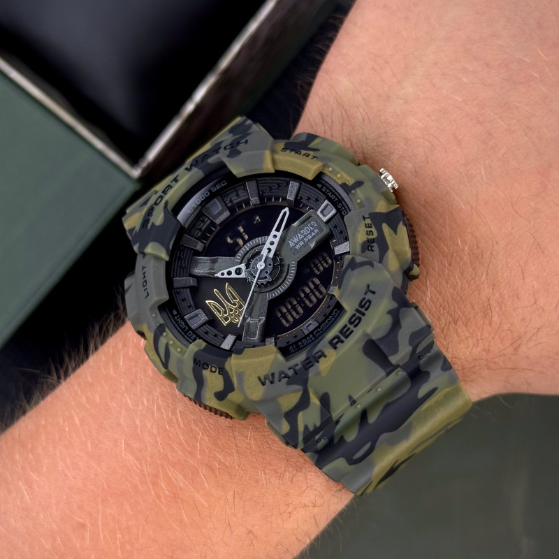 Awarder 005 Тризуб золото Camo Green