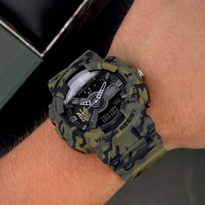 Awarder 005 Тризуб золото Camo Green