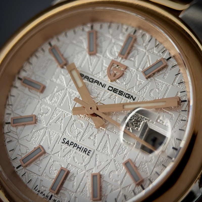 Pagani Design PD-1794M Silver-Rose Gold-White