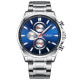 Curren 8368 Silver-Blue-Silver