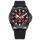 Awarder Embroidery Black-Red Black Battery 10ATM
