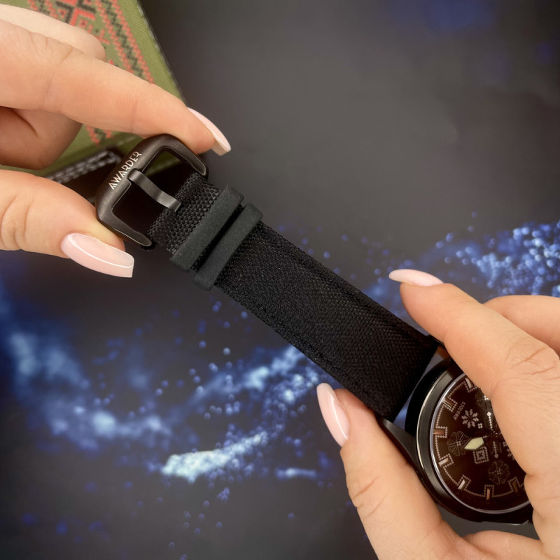 Awarder Embroidery Black-Army Green Black Automatic 10ATM