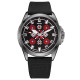 Awarder Embroidery Silver-Red Black Battery 10ATM