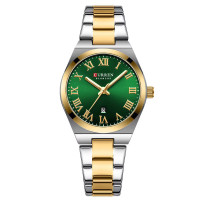 Curren 9095 Gold-Silver-Green