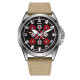 Awarder Embroidery Silver-Red Khaki Battery 10ATM
