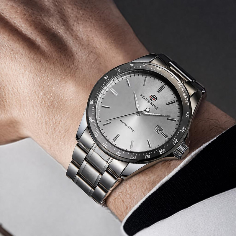 Forsining 8294 Silver-White Steel