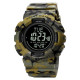 Skmei 2077AGCM Army Green Camo+Compass STOPPED