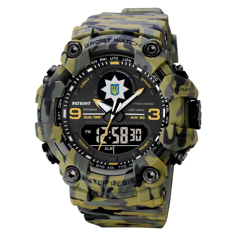 Patriot 001CMGRPO Поліція Зелений камуфляж + Коробка.