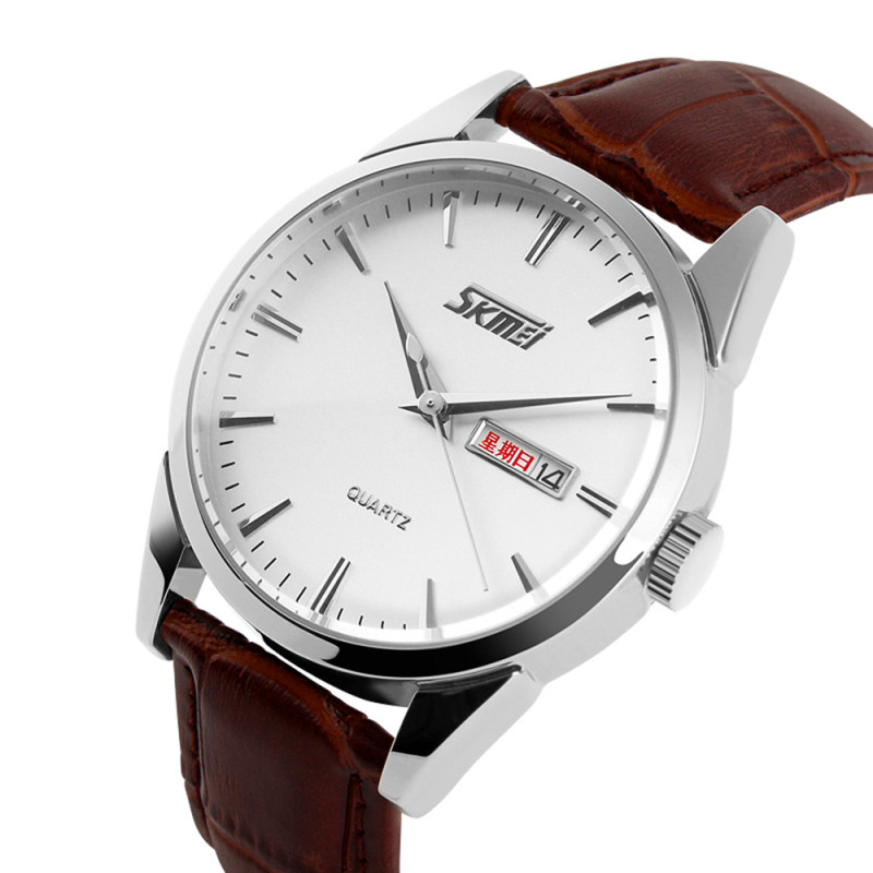 Skmei 9073SIWT-B Silver-White men SALE
