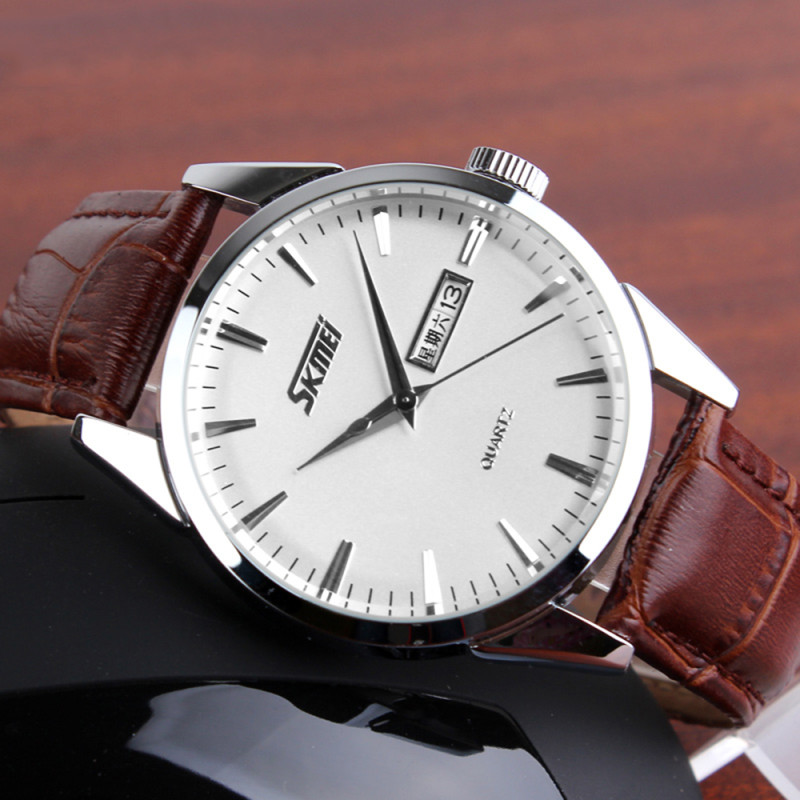 Skmei 9073SIWT-B Silver-White men SALE