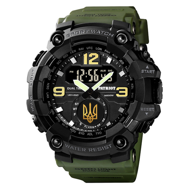 Patriot 004AGUAGD Тризуб золото Зелені + Коробка.