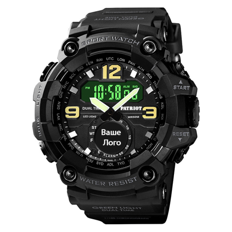 Patriot 004BK Ваше лого Чорні + Коробка