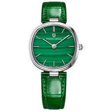 Pagani Design PD-1825 Silver-Green Leather