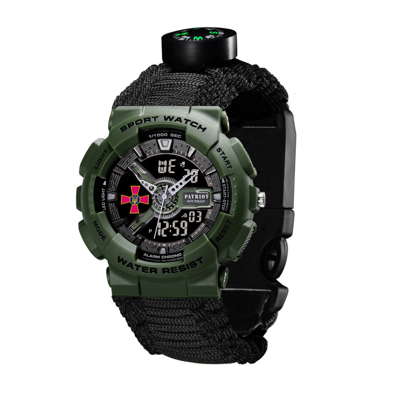 Patriot 005AGSU ЗСУ Паракордовий ремінець Black + Коробка
