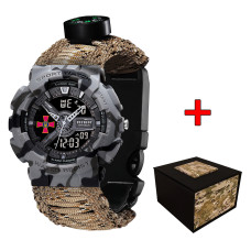 Patriot 005CMGYSU ЗСУ Сірий камуфляж Паракордовий ремінець Desert Camo + Коробка
