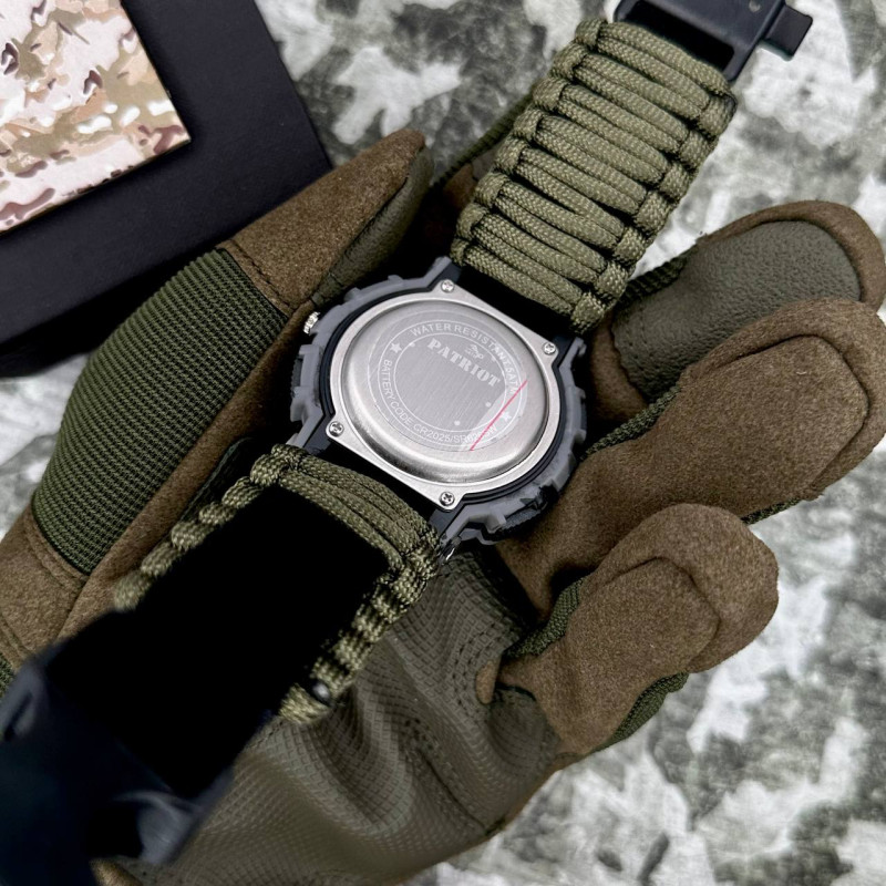 Patriot 005CMGYSU ЗСУ Сірий камуфляж Паракордовий ремінець Army Green + Коробка