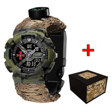 Patriot 005CMGRSU ЗСУ Зелений камуфляж Паракордовий ремінець Desert Camo + Коробка