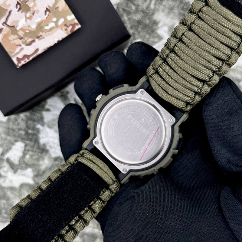 Patriot 005CMGRSU ЗСУ Зелений камуфляж Паракордовий ремінець Army Green + Коробка.