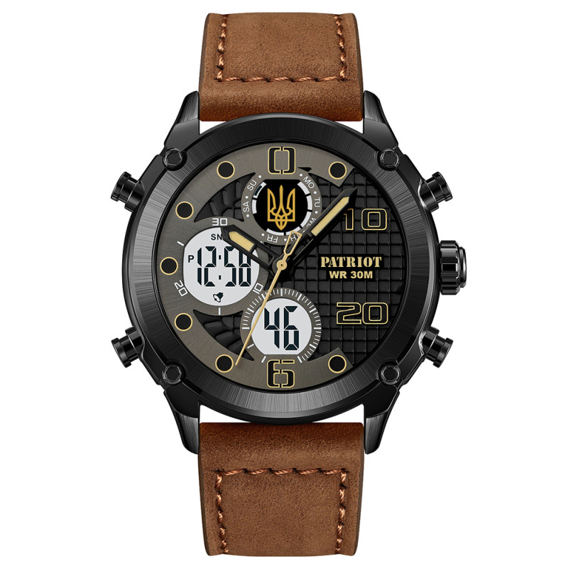 Patriot 017BKBR Тризуб золото Black-Brown