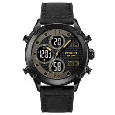 Patriot 017LBKBK Black Leather