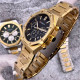 Curren 8440 Silver-Gold-Green