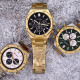 Curren 8440 Silver-Gold-Green